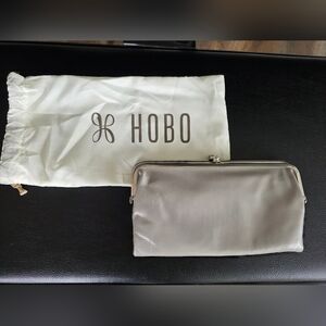 HOBO Lauren Leather Kiss-Lock Frame Clutch with Dust Bag